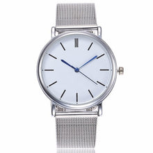 Load image into Gallery viewer, Fashion Silver Mesh Quartz Watch Women