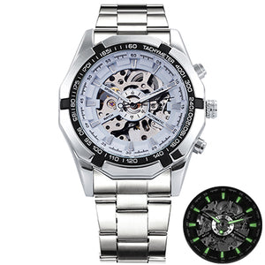 Winner Watch Men Skeleton Automatic Mechanical Watch