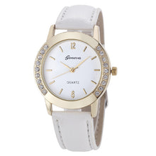 Load image into Gallery viewer, Luxury Brand Leather Crystal Quartz Watch Women
