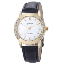 Load image into Gallery viewer, Luxury Brand Leather Crystal Quartz Watch Women