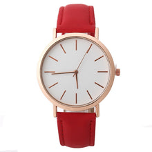 Load image into Gallery viewer, Leather Band Analog Round Wrist Watch Quartz Watches