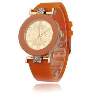 Fashion Ladies Simple Crystal Geneva Leisure Quartz Watches